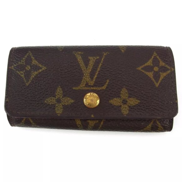 Louis Vuitton key case Monogram beige Monogram canvas Authentic used T19083 - Picture 1 of 9